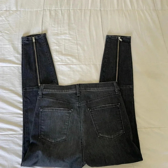 Jbrand Alana high rise skinny crop front zip denim - Picture 9 of 13